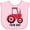 AD-Pink, variant on Inktastic Farming Red Tractor Farm Baby Boys or Girls Baby Bib