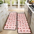 thumbnail image 4 of Kitchen Rugs Sets Of 2,Pink Cow Strawberry Pattern Anti Fatigue Kitchen Mat Rugs Non Slip Washable,Decorative Kitchen Floor Mats for Kitchen,Sink,Laundry,17"x47"+17"x47", 4 of 5