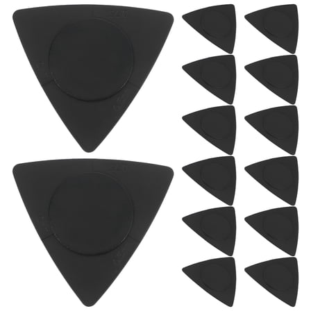 BESTSKY 20pcs Non-slip Grip Triangle Guitar Picks - White