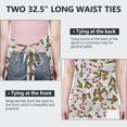 thumbnail image 6 of White Christmas Candy Cane Apron-Garden Aprons for Women with Pockets-Cotton Linen Waterproof Kitchen Cooking Gardening Aprons Adjustable for Kitchen,Cooking,BBQ and Salon 32"x27", 6 of 7