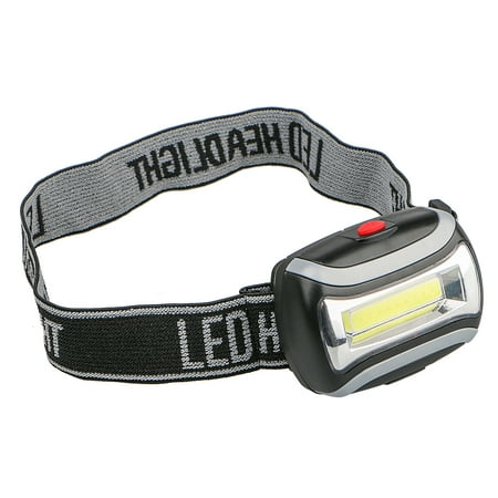 5W 800LM 3-Mode Battery Operated COB Head Light LED Headlamp Flashlight for Camping Night (Best Headlamp For Night Fishing)