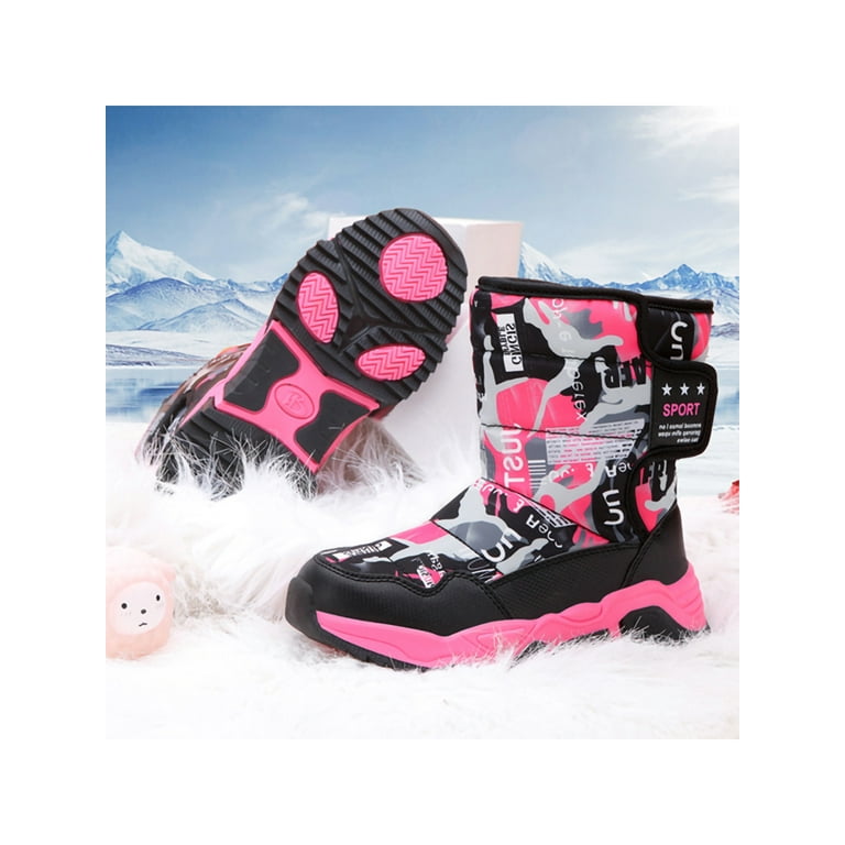 Boys' Snow Boots with Warm Plush lining