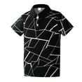 thumbnail image 5 of Mikrdoo Big Boys Kids Boys Clothes Geographical Printing Summer Turn-down Collar Shirt Elastic Shorts 2Pcs Outfits Set Black 7-8 Years, 5 of 10