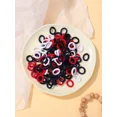 thumbnail image 2 of 100 unids/set bandas elásticas para el cabello accesorios para el cabello para niñas Mini diadema de nailon colorida soporte para cola de caballo para niños adornos de regalo, 2 of 5