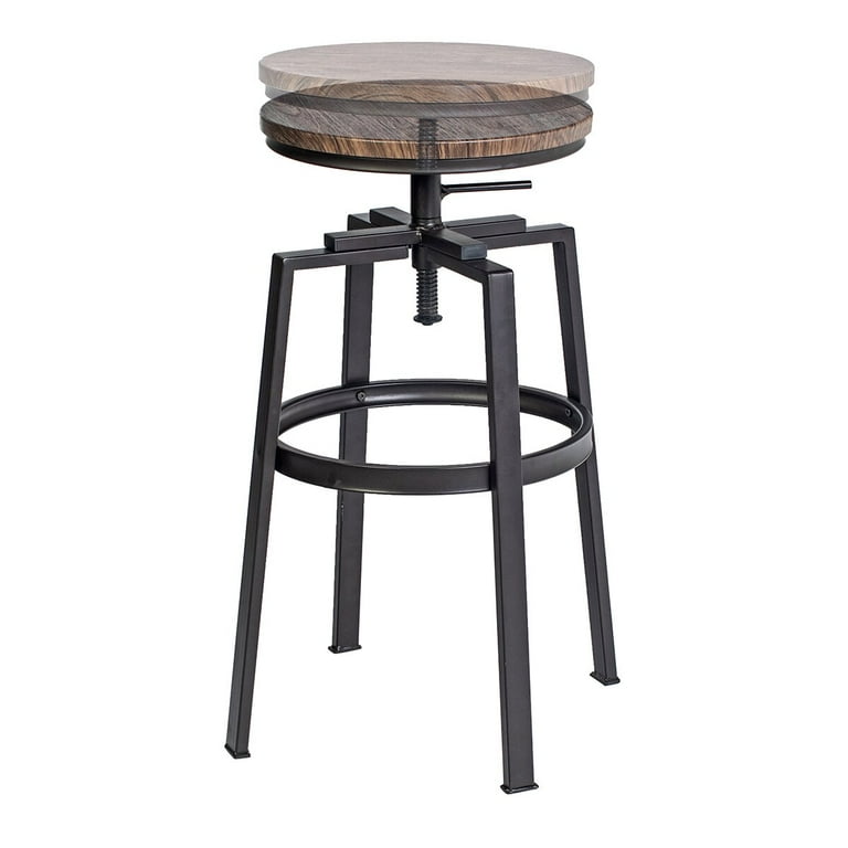 Tadcaster Swivel Adjustable Height Bar Stool Seat Height
