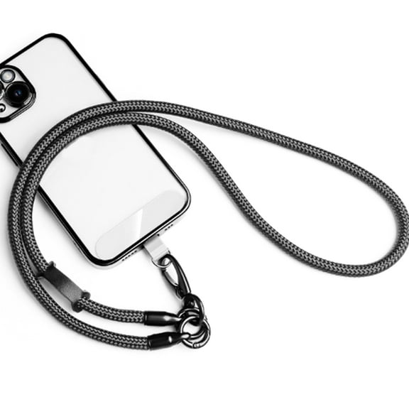 AOOOWER Cellphone Lanyard Universal Adjustable Detachable Nylon Crossbody Cord Necklace Lanyard & Wrist Strap with Phone Patchs