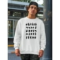 thumbnail image 2 of Sign Language I Sweatshirt Men -Emma Scarvey Designs, Male Medium, 2 of 4