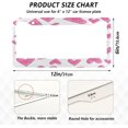 thumbnail image 4 of GZHJMY Valentine's Day Heart License Plate Frames, License Plate Covers, 2 Packs Universal Aluminum Tag Frame with 2 Holes & Screw Caps for Front and Rear Car Tags, Elliptical Hole Decorative, 4 of 7