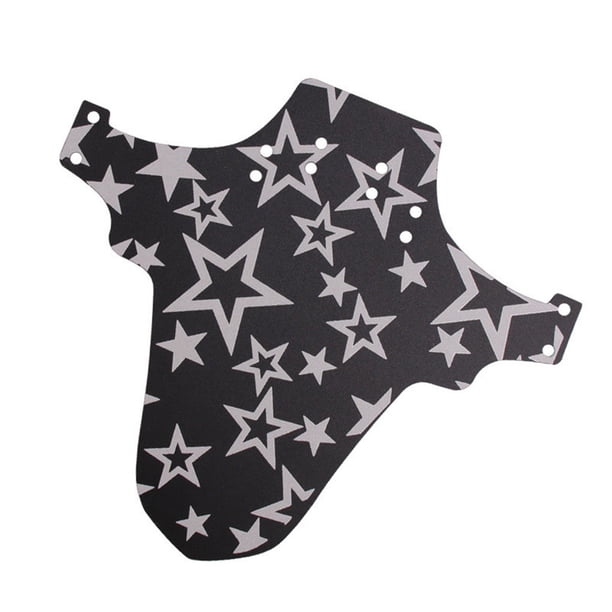 Yuarrent Salpicadero de bicicleta, protector de rueda de neumático trasero delantero, herramienta de protección de bicicleta, guardabarros de estrella Ciclismo estrella de cinco puntas Yuarrent OD2802-01B