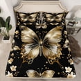 thumbnail image 2 of Manfei Flowers Butterflies Boy Girl Twin Sheet Sets 3pcs,Vintage Aesthetic Twin Fitted Sheet Microfiber,Exotic Style Breathable Flat Sheet,Super Cozy Room Decor, 2 of 7