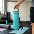 thumbnail image 4 of Insulated Water Bottle Sleeve with Zipper Pocket & Shoulder Strap Lightweight Thermal Bottle Holder for Camping Hiking Commuting - 3.94" x 11.", 4 of 7