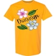 thumbnail image 3 of Inktastic Mississippi Magnolia Flowers and Leaves T-Shirt, 3 of 5