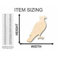 thumbnail image 2 of Unfinished Wood Osprey Shape - Animal - Bird - Wildlife - Craft - up to 46" DIY 7" / 1/4", 2 of 3