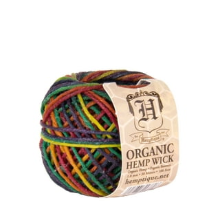  Kare & Kind Organic Hemp Wick Line - 100% Natural Hemp - Edible  Grade Beeswax - 200 Ft Spool (1.0 mm) - No Cotton, No Lead - Perfect  Alternative to Butane