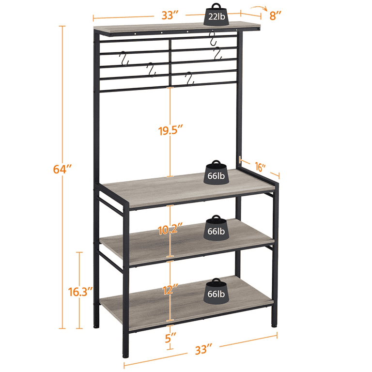 20 inch 2025 wide bakers rack