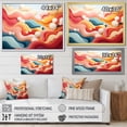 thumbnail image 5 of Designart "Colorful Fantasy Mountainscape II" Extra Large Fractal Framed Wall Art - Modern Multicolor Abstract Entryway Framed Wall Art, 5 of 7