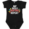 thumbnail image 3 of Inktastic Nap Build Destroy Repeat with Colorful Building Blocks Boys or Girls Baby Bodysuit, 3 of 5