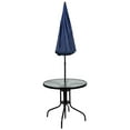 thumbnail image 3 of Bowery Hill 6PC Plastic Patio Umbrella Table & Chairs Set in Navy, 3 of 8