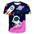 thumbnail image 2 of Universe Planet Space Galaxy 3D T-shirt Men Women Children T shirt 3D Print Star Sky Cool Tees Boy Girl Fashion Streetwear Tops8T Gong Bohan LED, 2 of 2