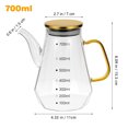 thumbnail image 2 of Salsa de cocina salsa de soja botella de vinagre decorativo aceite cruet crower soue salsa jarra de almacenamiento (700 ml), 2 of 7