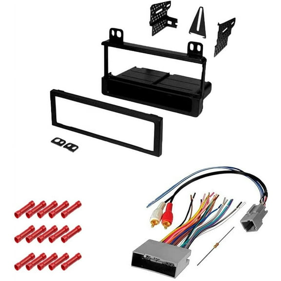 American Terminal KIT5802 Single Din Car Stereo Dash Kit Harness Ford Lincoln Mercury Mazda 1995-2010