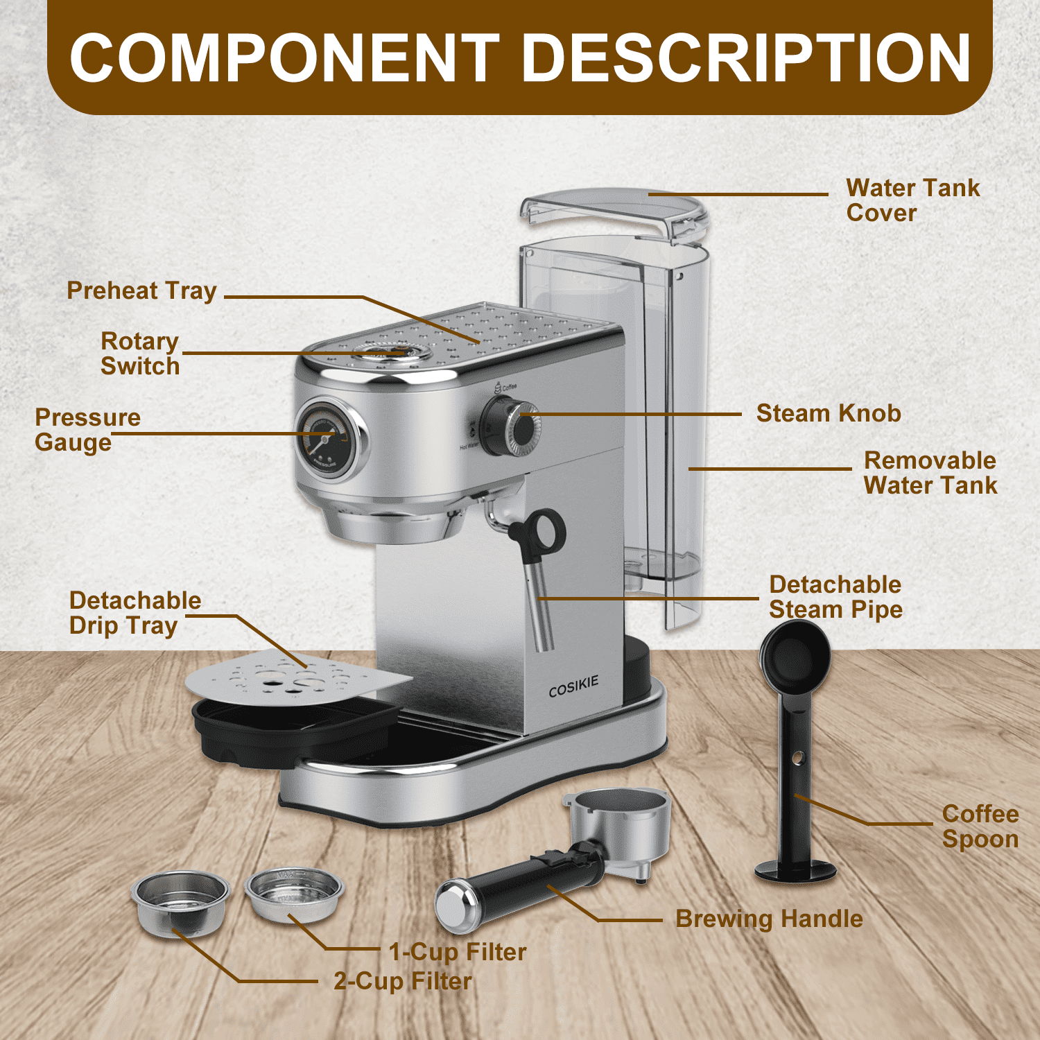 Raxinbang coffee machines Espresso Machine, One-button Fancy Coffee  Automatic Coffee Machine, Consumer And Commercial Coffee Machine, Automatic  Bean