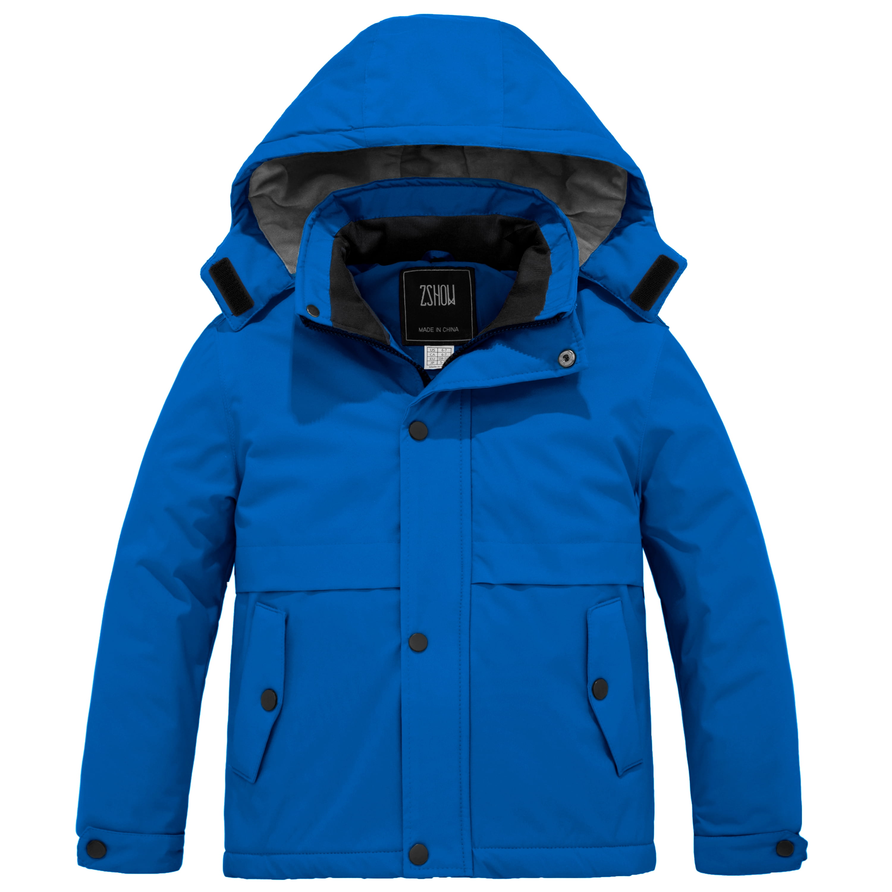 SODIAL Hot Saling Children Boys Jackets Coats Kids Active clothing Double-deck Waterproof Windproof Boys outwears Spring/Autumn Boy Jacket R Thick Blue 9-10T=140CM 