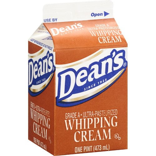 Dean's Grade A UltraPasteurized Whipping Cream, 1 Pint