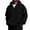 5# Black, variant on Men Quarter Zip Hoodie Fleece Lightweight Mens Half Zip Pullover Long Sleeve Drop Shoulder Hooded Sweatshirt Pink L