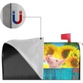 thumbnail image 5 of Funny Pig Sunflower Fence Mailbox Cover Magnetic Mailbox Wraps Post Box Cover Décor 21x18 in, 5 of 7