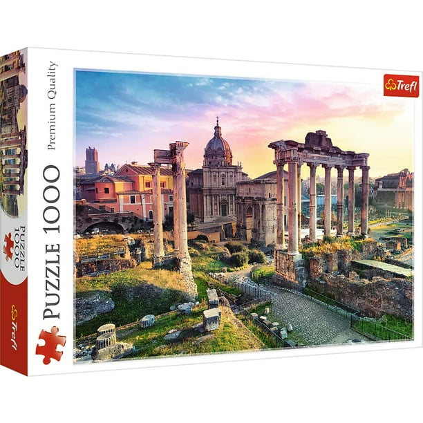 Trefl Roman Forum Rompecabezas de 1000 piezas, impresión roja de 27 x 19 pulgadas, rompecabezas de bricolaje, diversión creativa, rompecabezas clásico para adultos y niños a partir de 12 años