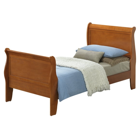 Bed Frame G3160A-TB Twin Bed , Oak