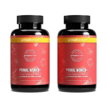Primal Harvest Hair Growth Complex 2 Pack, for Women & Men 2 Pack- Natural Thickening Product w/Biotin & Zinc Hair Regrowth and thickening supplement ( 120 Count)