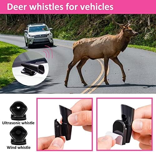 Car Roadside Emergency Kit - Pink Roadside Assistance Emergency Kit with Jumper Cables, Auto Tool Set, Deer Whistles, Winter Car Safety Roadside Assist Kit for Teen Girl and Ladies
