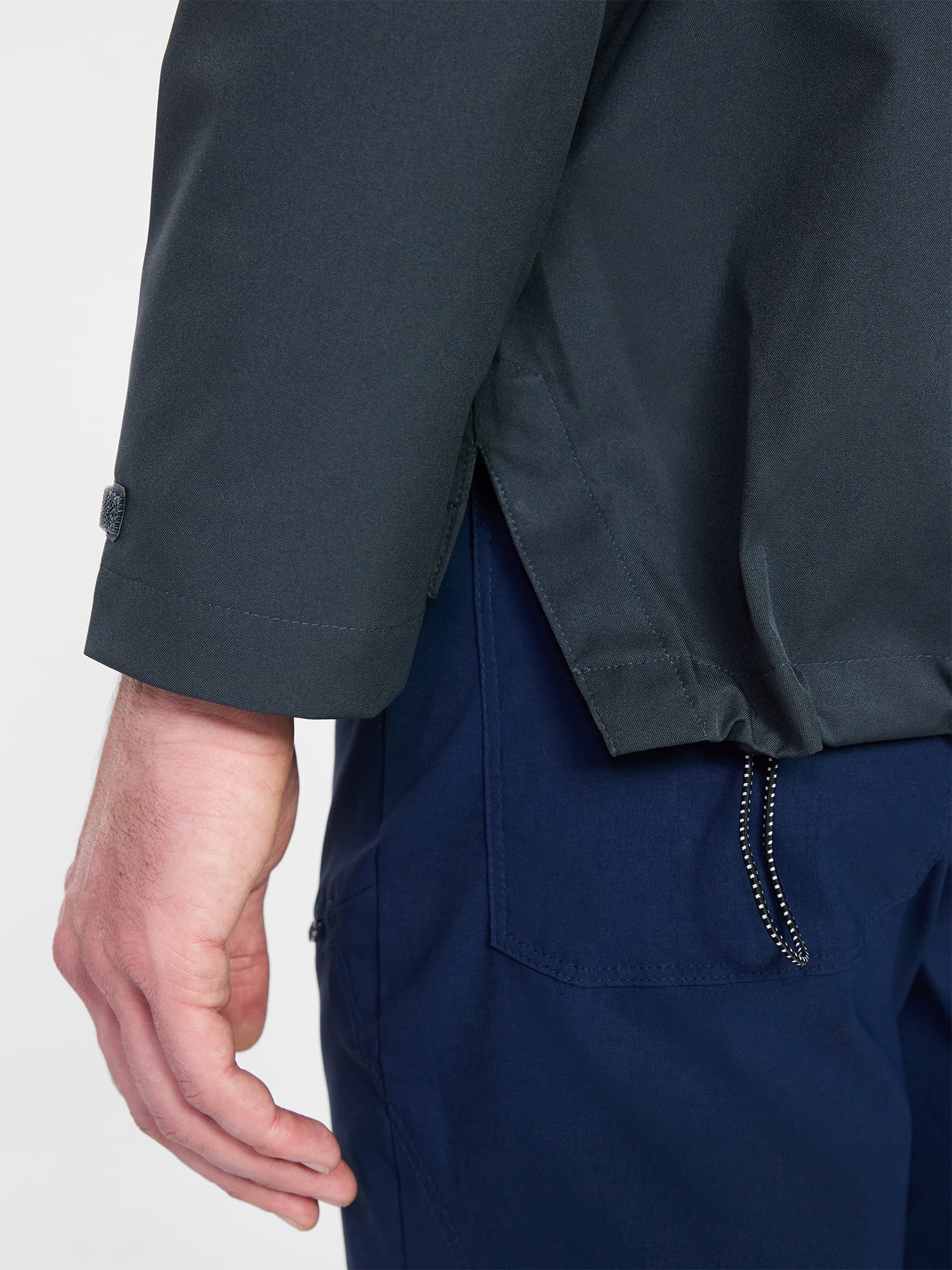 Ozark Trail Men's Rain Jacket with Hood, Sizes S-3XL