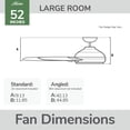 thumbnail image 2 of Hunter 52 inch Indoor Ceiling Fan with LED Light and Remote Control - Black Ceiling Fan, Standard Mount, 5 Blades, For Bedroom, Living Room, or Kitchen, Quiet - Zayden 51694, Matte Black, 2 of 17