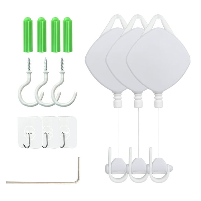 VR Cable Management Retractable Ceiling Pulley System Compatible for HTC Vive/Rift S/Oculus Quest2 VR Accessories