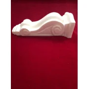 Shabby Chic Carved Swag White Short Post Diy Architectural Furniture Applique