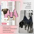 thumbnail image 6 of Dog Grooming Hammock, Pet Grooming Hammock for Cats & Dogs with Security Strap, Dog Sling for Nail Trimming with Nail Clippers/Trimmer, Nail File, Pet Comb(Pink S), 6 of 7