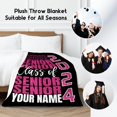 thumbnail image 2 of Graduation Blanket - Class of 2024 Graduation Gifts for Her or Him - 40"x50" Flannel Soft Throw Blanket Decorations - Senior 2024 Blankets for College, High School, Graduation Day, 2 of 5