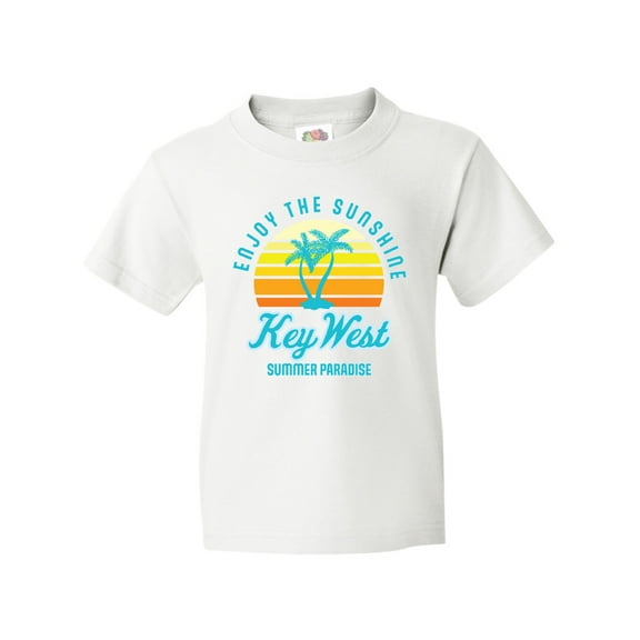 Inktastic Enjoy the Sunshine Key West Summer Paradise Youth T-Shirt