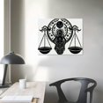 thumbnail image 3 of COMIO  Libra Wall Art Decor, Matte Black Wall Hanging Decor Silhouette Wall Art for Home Bedroom Living Room Bathroom Kitchen Office Hotel Wall Decoration, 3 of 4