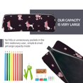 thumbnail image 5 of Fotbe Poodle Dog Pattern Leather Pencil Case, Pencil Pouch with Durable Zipper, Compact and Stylish Organizer for Stationery, Art Supplies, Travel Essentials, 5 of 7