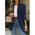 thumbnail image 3 of PRETTYGARDEN Blazers for Women Business Casual Long Sleeve Lapel Open Front Suit Jacket Work Blazer with Pockets, 3 of 9