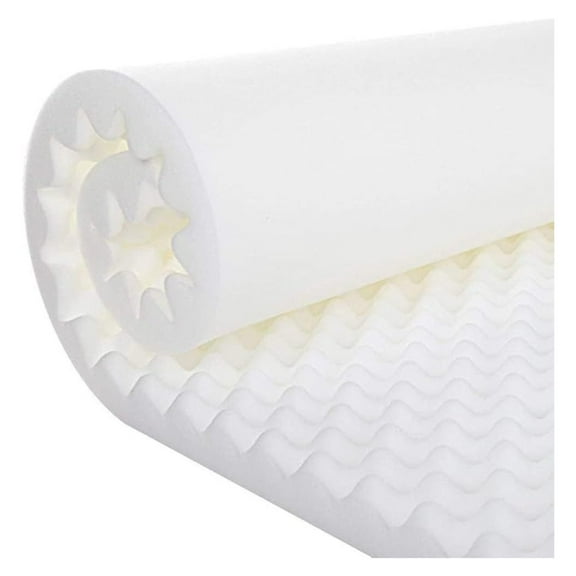 Gilbin Foam Mattress Topper, Egg Crate Foam Pad, Mattress Topper Convoluted Cot Size