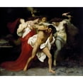 thumbnail image 2 of William Bouguereau 17x15 Gold Ornate Wood Frame and Double Matted Museum Art Print Titled - Orestes Pursued by the Furies (1862), 2 of 4