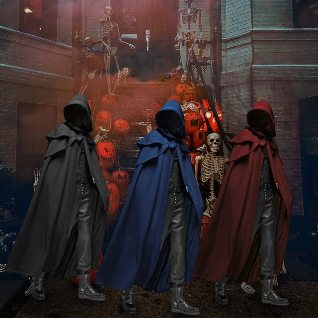 Cape à Capuche, Accessoires de Fête pour Femmes, Costumes de Rôle, Cape pour Hommes, Costumes Dsfen, Costume pour Femmes, Cape Huiop