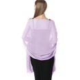 thumbnail image 1 of Chales y envolturas de gasa para vestidos de noche para mujer, elegante bufanda suave para novia, estola de boda, 1 of 3