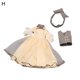 thumbnail image 2 of Gwong Juguete 1set Muñeca Ropa Mini decoración Compacto Varios Trajes de Muñecas de Moda Regalo de cumpleaños Gwong 30011729, 2 of 6