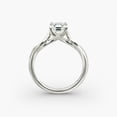 thumbnail image 2 of Amor Jewel 14k White Gold Plated Diamond Wedding Anniversary Ring - 1.7 Ct Asscher Cut Lab Created Diamond Wedding Women's Ring - Knife Edge Shank Ring for Wife - Solitaire Wedding Engagement Ring, 2 of 4